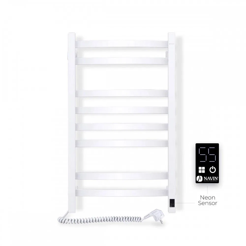 Grzejnik łazienkowy Navin Electric towel dryer Navin Avalon 480*800 Sensor left white 12-103153-4880