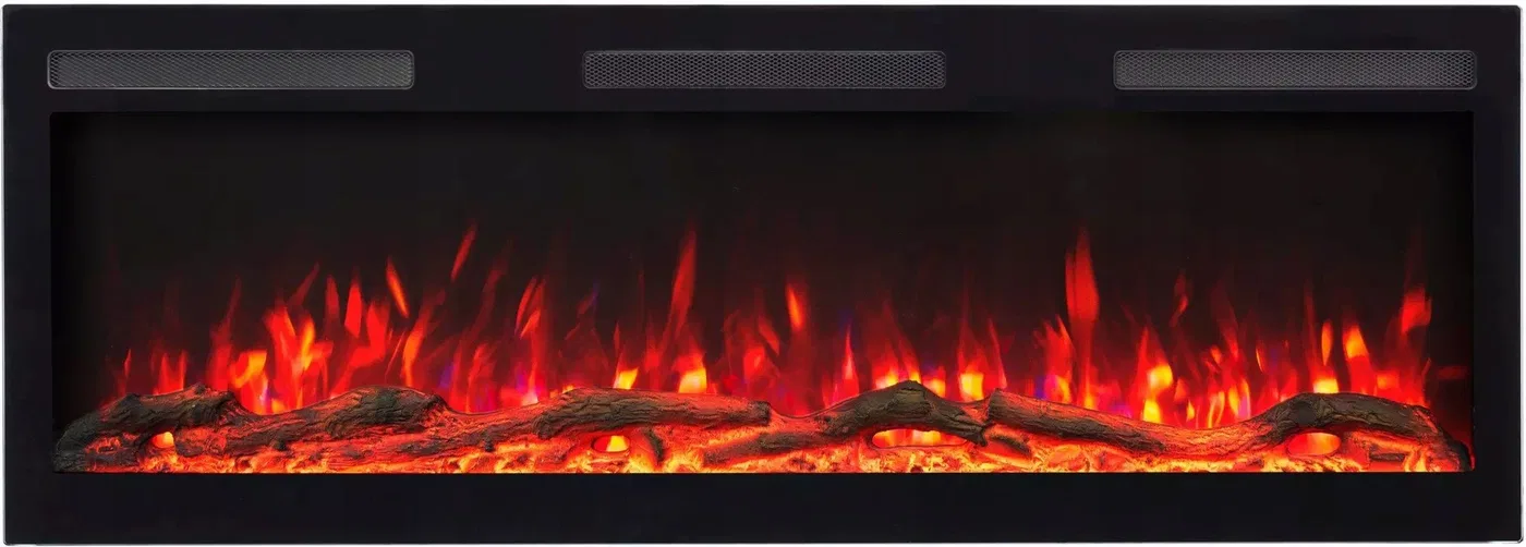 Aflamo MAJESTIC PRO 153cm + Dźwięk, Kominek elektryczny LED ścienny i do zabudowy