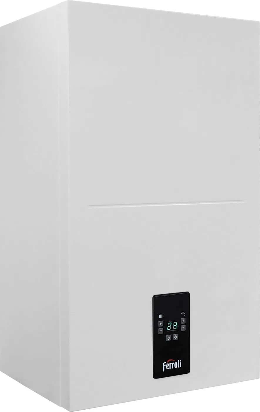 TOR 18 - Wiszący elektryczny kocioł grzewczy, zakres mocy: 1,5 - 18,0 kW. Automatyka pogodowa, pompa obiegowa, naczynie wzbiorcz