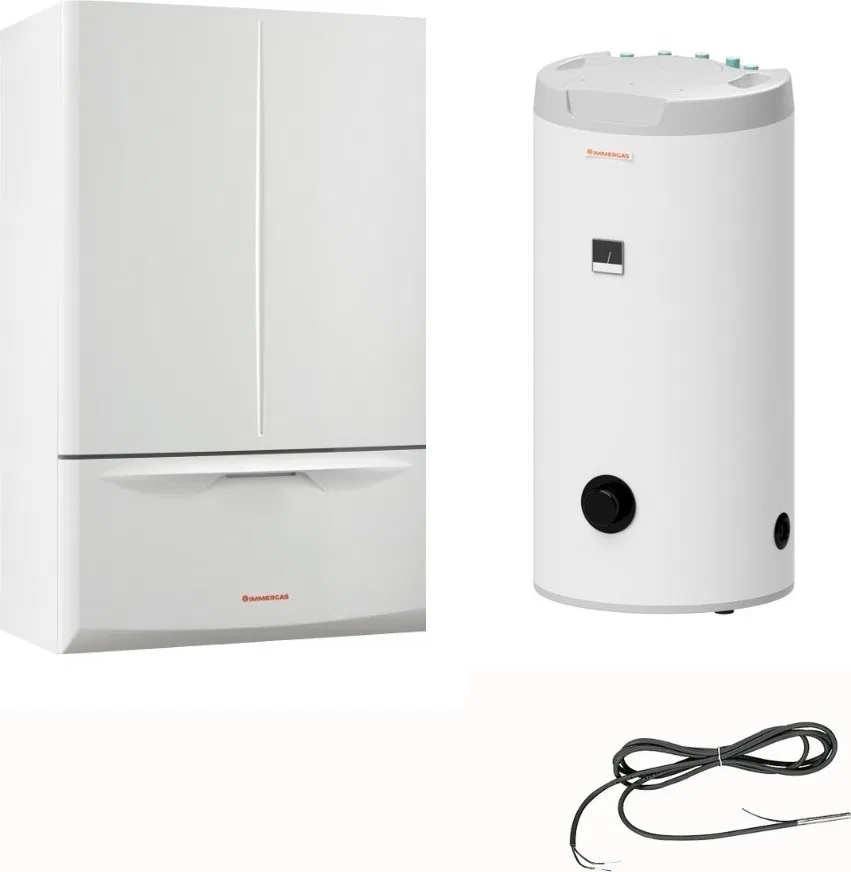Pakiet 1-fun.kondens. wersja standard - kocioł EXTRA 24 + zasobnik UBS125V3 + sonda kontaktowakotły wiszące