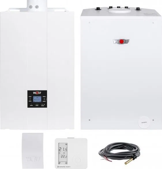 Pakiet Kocioł 1-fun.kondens - FGB-28 + zasobnik CSW-120L + GRATISY (czujnik C.W.U + czujnik temperatury zewnętrznej + regulator
