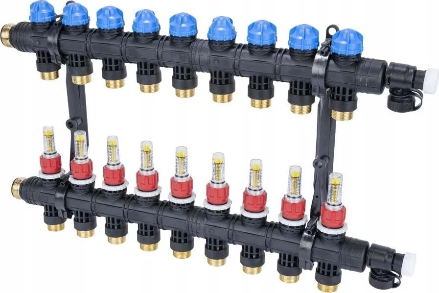 Afriso Afriso rozdzielacz ProCalida EF1 K 9 obiegów grzewczych, G1", 0,2÷1,6 l/min 81269