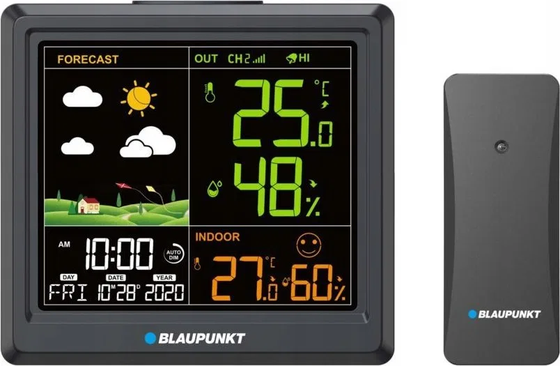 Stacja pogodowa Blaupunkt WS25BK Czarna