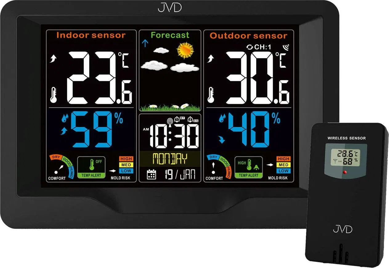 Stacja pogodowa JVD RB3383 DCF77