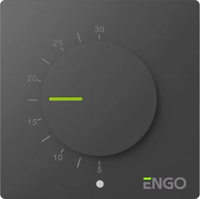 Engo Engo regulator temperatury przewodowy SIMPLE z pokrętłem, 230V, czarny ESIMPLE230B