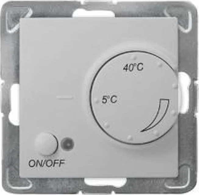 Ospel IMPRESJA Regulator temperatury /czujnik napowietrzny/ srebro RTP-1YN/m/18 - RTP-1YN/m/18