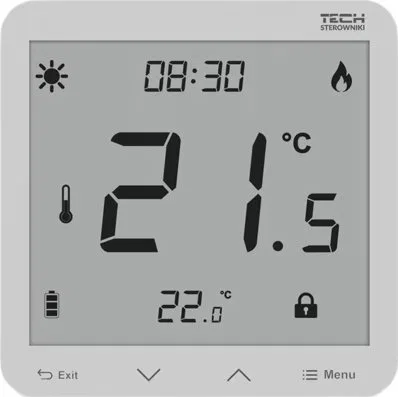 Tech Regulator pokojowy przewodowy, dwustanowy r T-3.1, biały STT-3.1WH