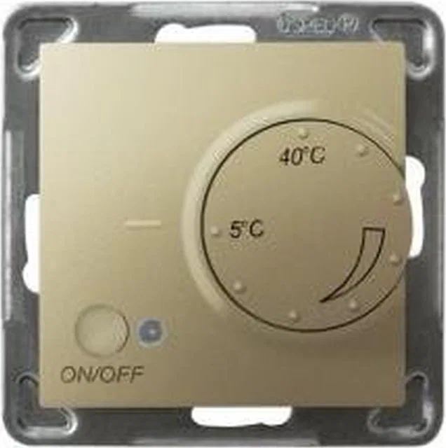 Ospel IMPRESJA Regulator temperatury /czujnik napowietrzny/ złoty metalik RTP-1YN/m/28