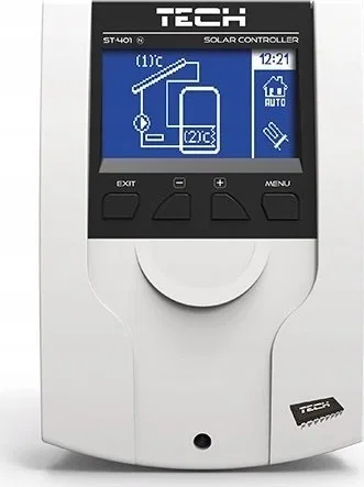 Tech Tech sterownik ST-401N PWM do instalacji solarnych, biały ST401NPWMWH