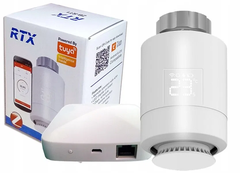Głowica Termostat + Bramka ZigBee LAN TUYA SET1