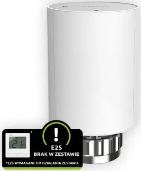 Salus Bezprzewodowa, elektroniczna głowica grzejnikowa, M30x1,5 z adapterem na zawór RA, bateryjna