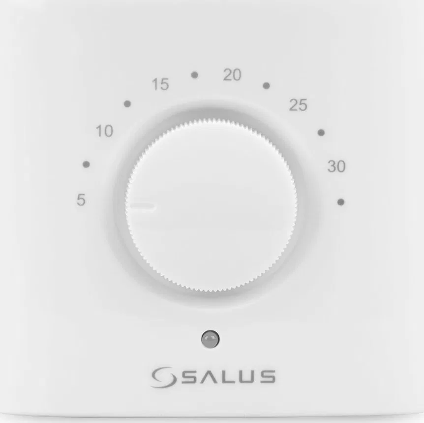 Salus Bezprzewodowy, natynkowy, elektroniczny regulator temperatury sieci ZigBEE -dobowy. 2xAA, biały