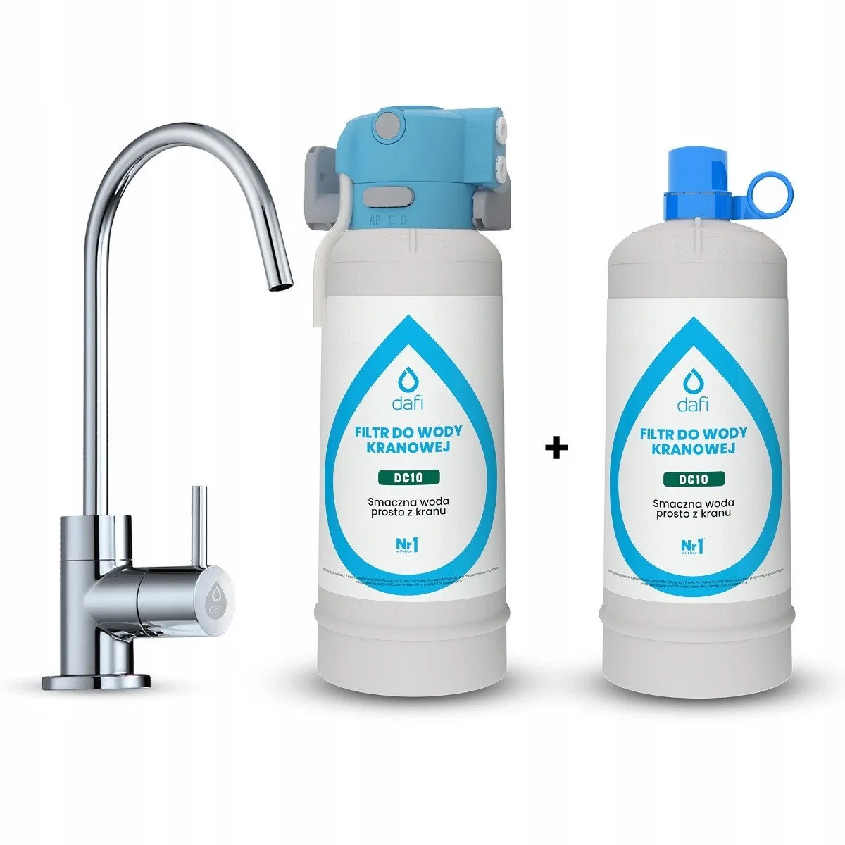 System filtrujący Dafi FLOW COMFORT 2x Filtr DC10 + kran ALTO chrom