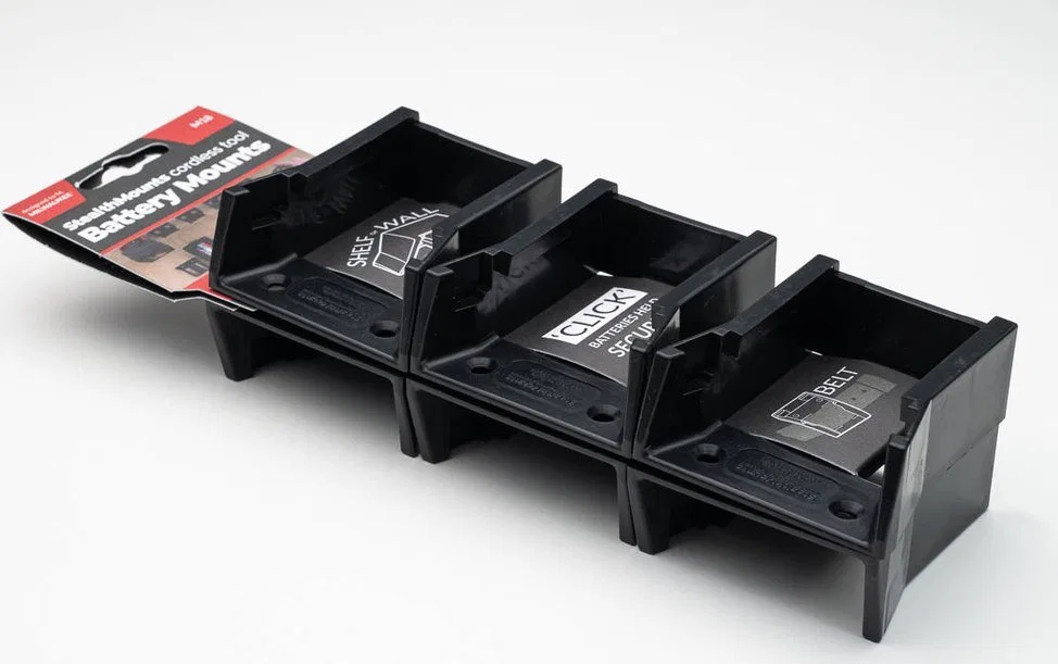 Milwaukee Uchwyty do baterii akumulatorów Milwaukee 18V zestaw 6 sztuk StealthMounts