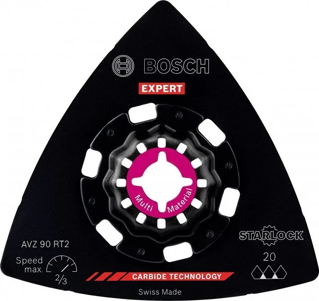 Bosch Bosch Expert Carbide-RIFF grinding plate AVZ 90 RT2 MultiMaterial, grinding disc (10 pieces)