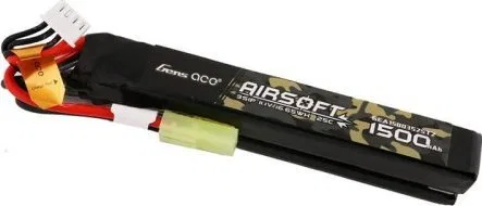 Gens Ace Akumulator Gens ace 25C 1500mAh 3S1P 11.1V Nunchuck 2X Airsoft Gun Lipo z konektorem T Plug