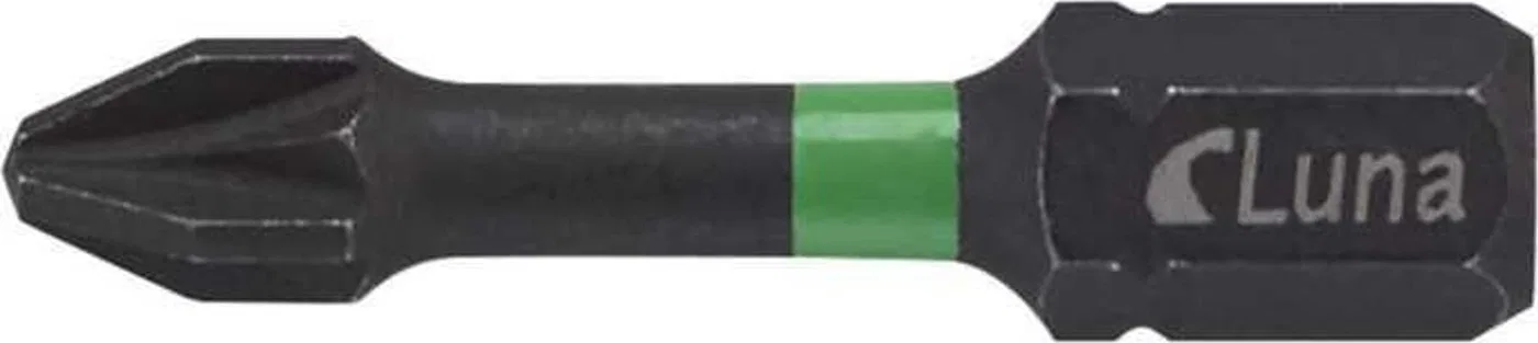 Luna Groty skrtne (Torsion) krzyowe Pozidriv PZ2 IMPACT 32 mm (50 szt.)