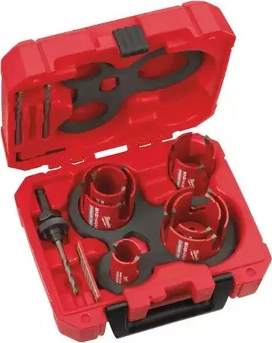 Milwaukee Crowns with carbide teeth set 10 pcs. Milwaukee