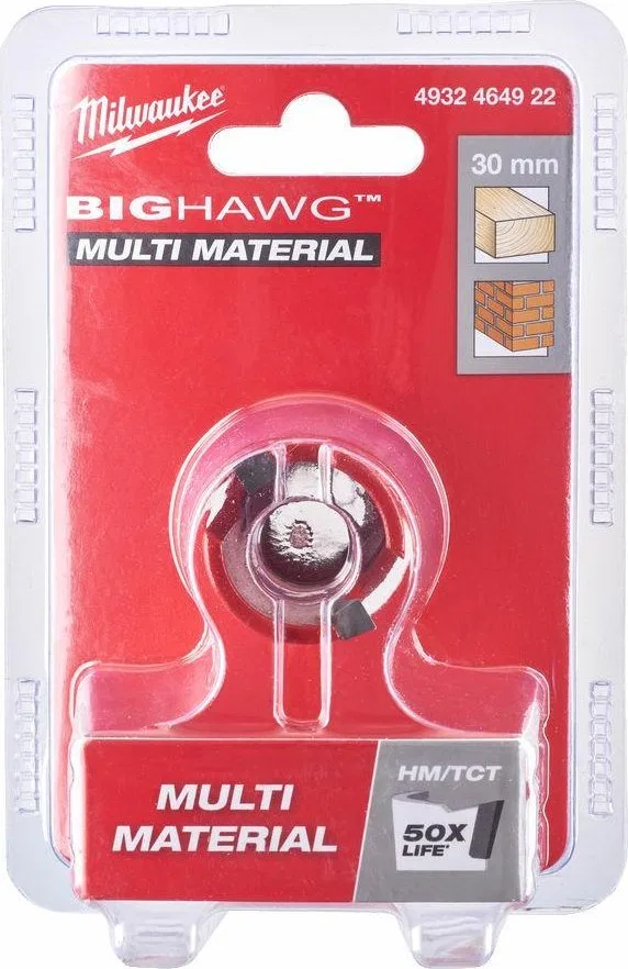 Milwaukee MILWAUKEE BIG HAWG HOLE SAW 30mm MULTI MATERIAL