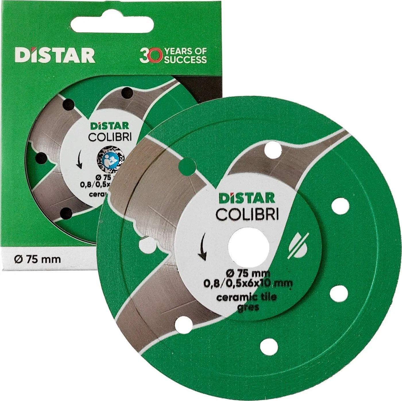 DISTAR COLIBRI DIAMOND BLADE 75 x 0.8 x 6 x 10H
