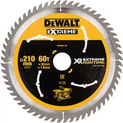 Dewalt Tarcza pilarskia do pilarki tarczowej 210mm 60 zębów(DT99567-QZ)