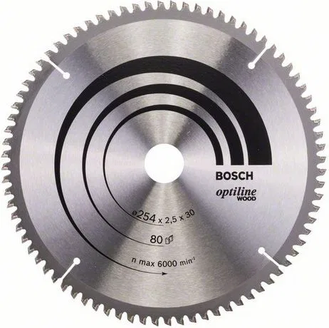 Bosch Tarcza pilarska Optiline Wood 254mm (2 608 640 437)
