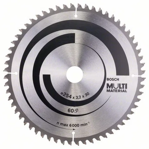 Bosch Tarcza pilarska Multi Material 254 x 30mm 60z (2608640449)