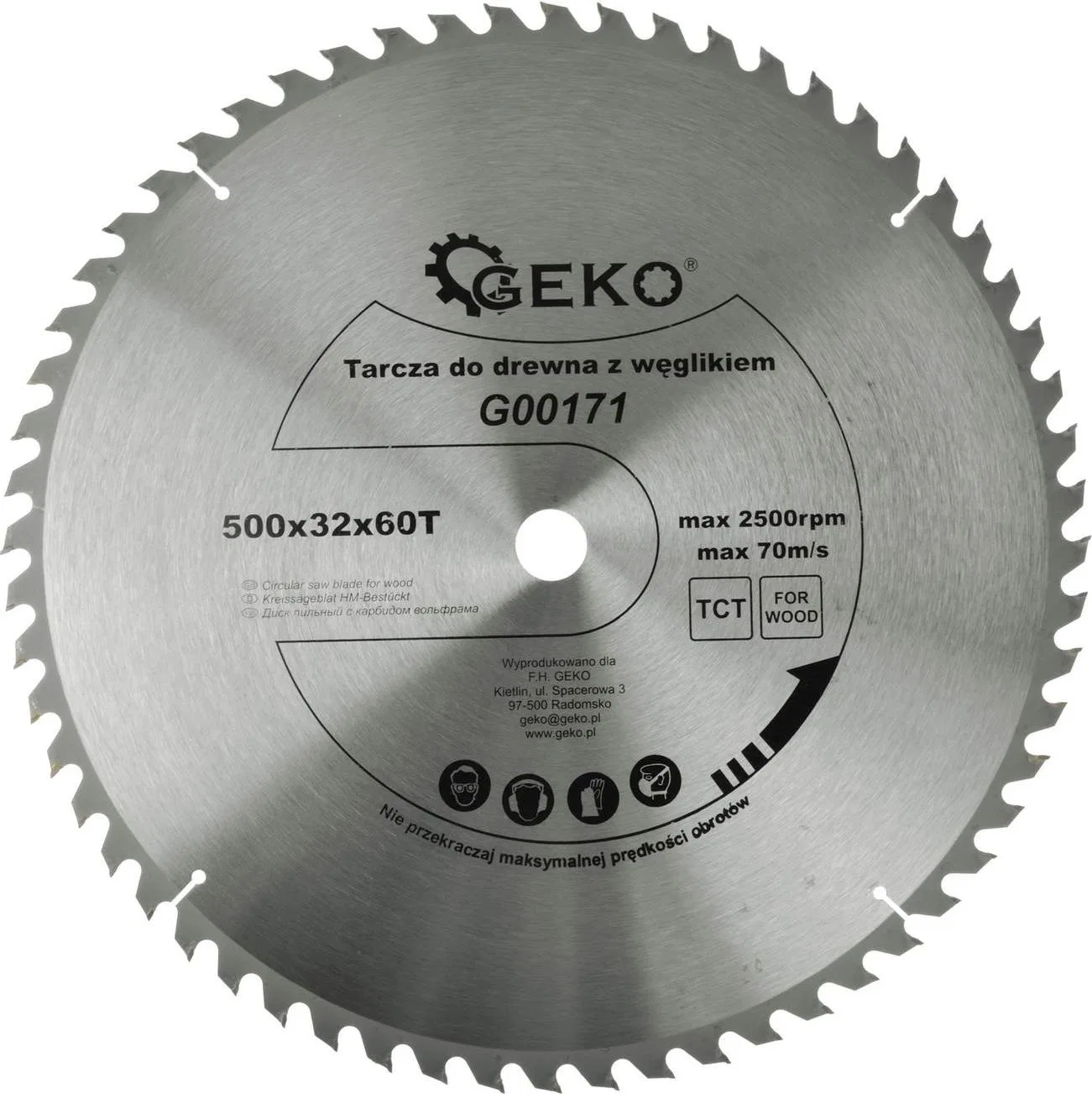 Geko tarcza do drewna 500x32x60T (G00171)