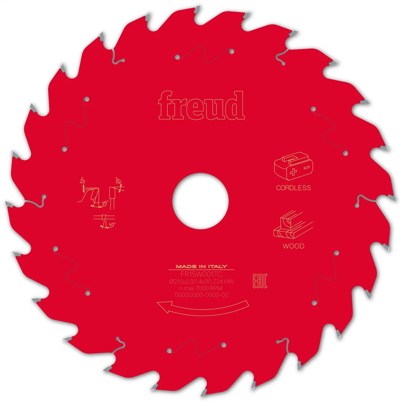 Tarcza Pil. FR15W001TC 210X2,0X30-24