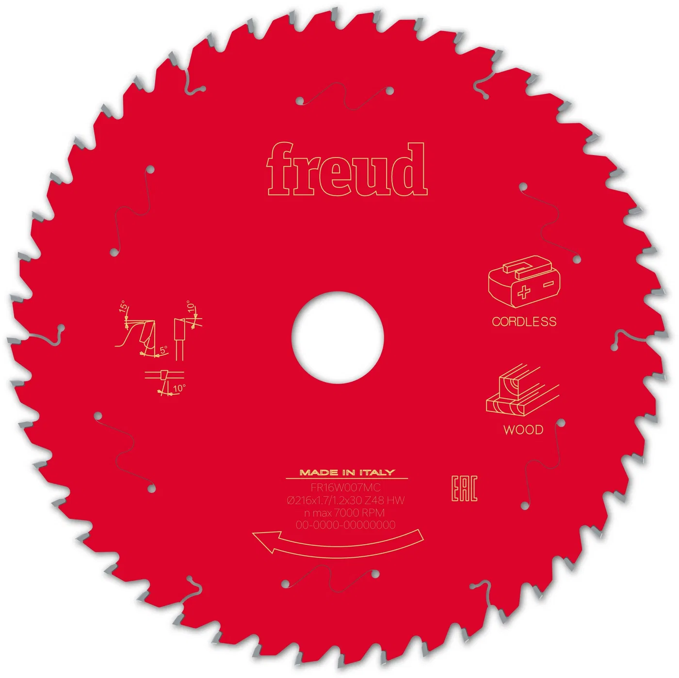 Tarcza Pil. FR16W007MC 216X1,7X30-48