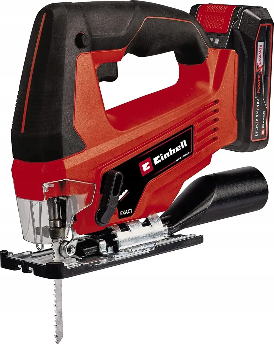 Einhell Einhell cordless jigsaw TC-JS 18 Li (red/black, Li-ion battery 2.5Ah, E-Box Basic case)