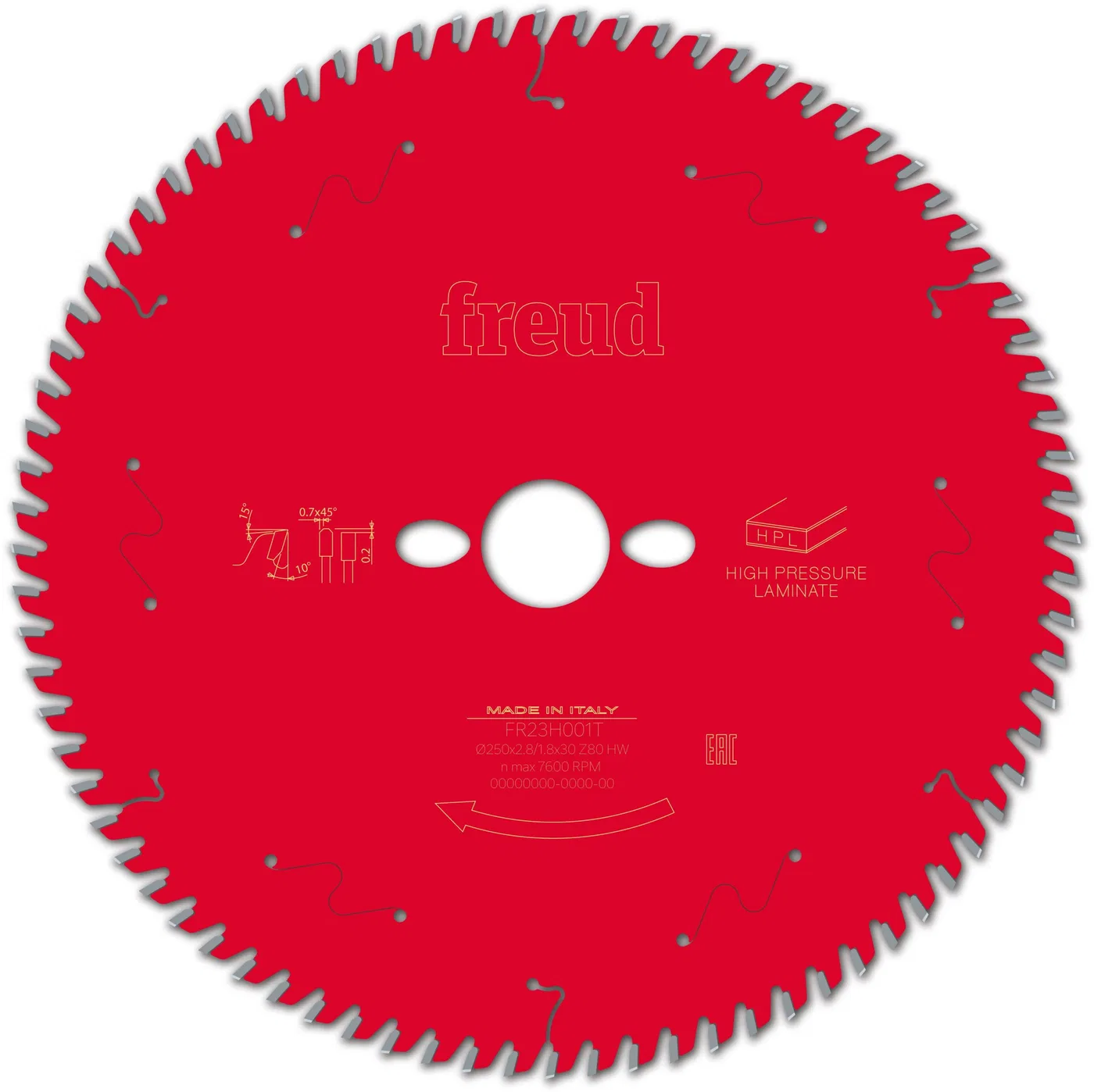 Tarcza Pil. FR23H001T 250X2,8X30-80