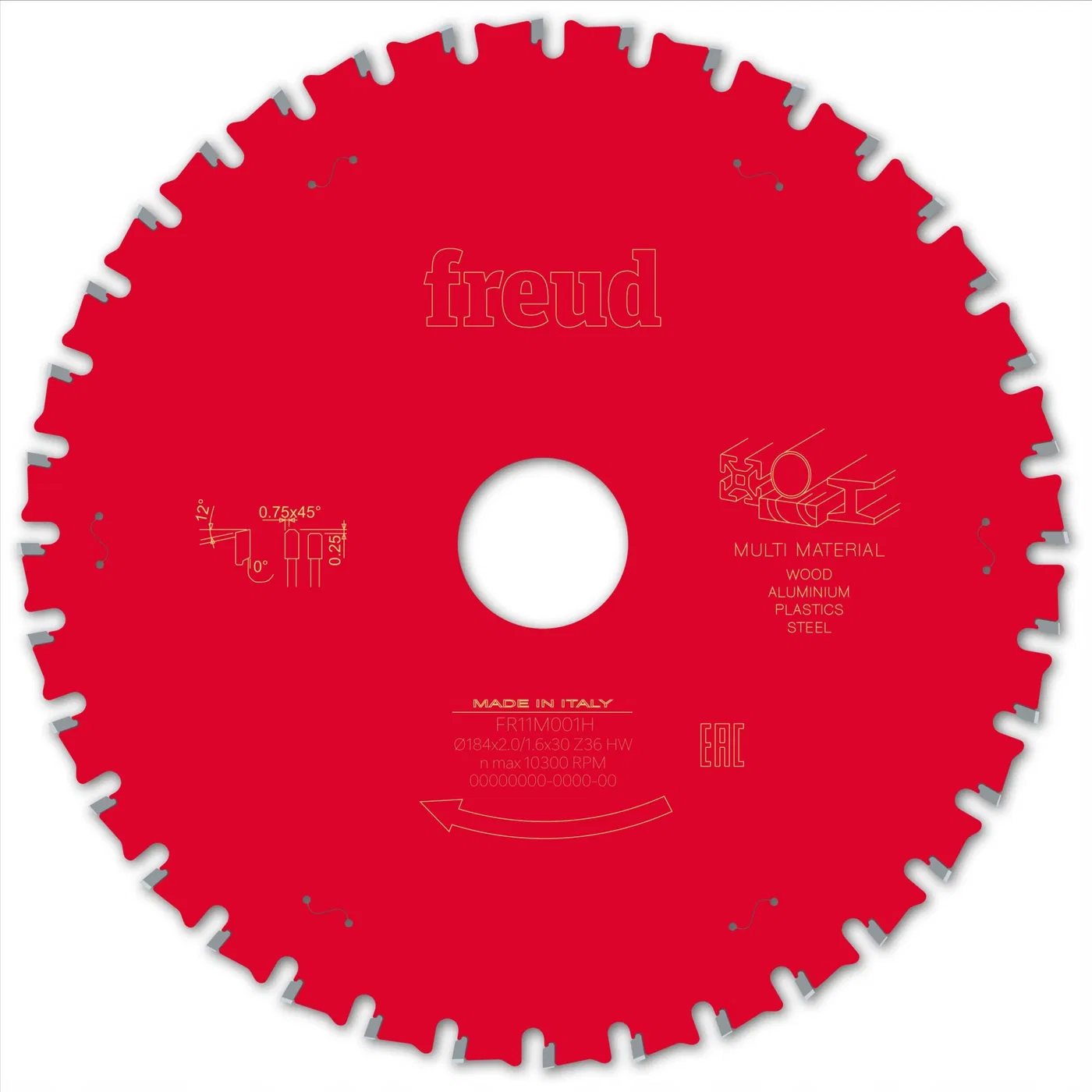 Tarcza Pil. FR11M001H 184X2,0X30-36