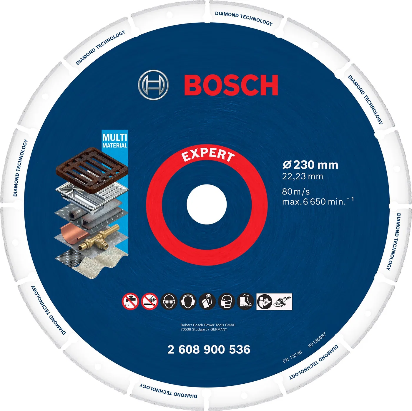 Bosch Duża tarcza tnąca EXPERT Diamond Metal Wheel, 230 x 22,23 mm