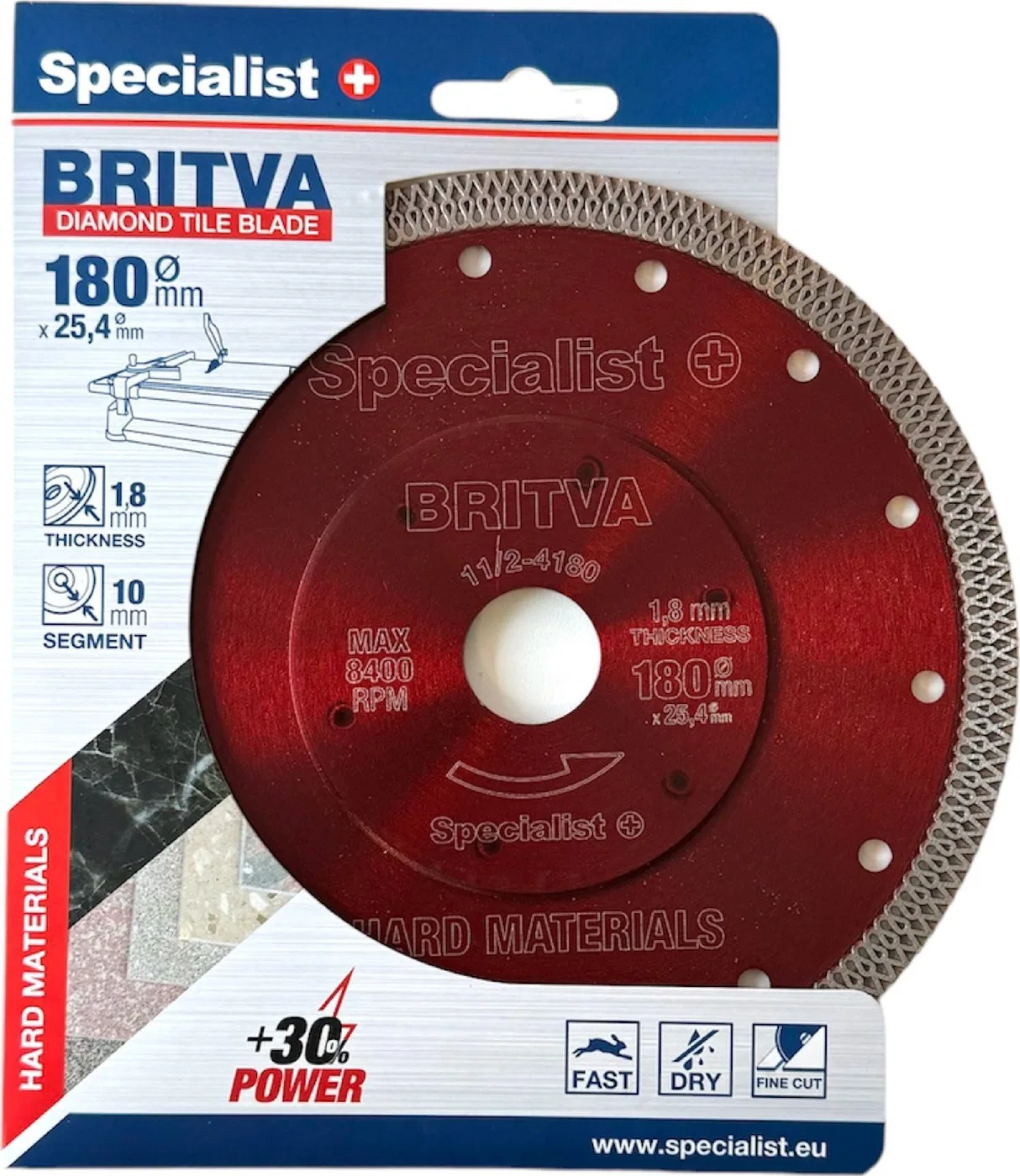 Specialist+ SPECIALIST+ dem. disk BRITVA, 180x1.8x25.4 mm