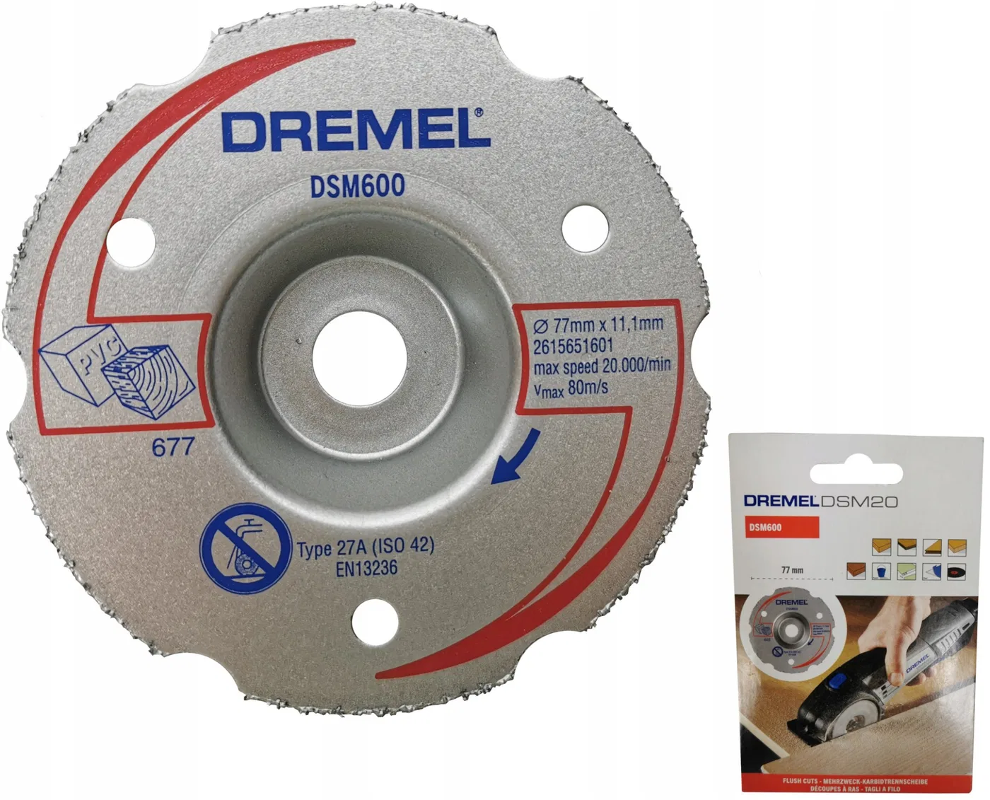 DSM600 MP FLUSH CUTTING WHEEL CARTON