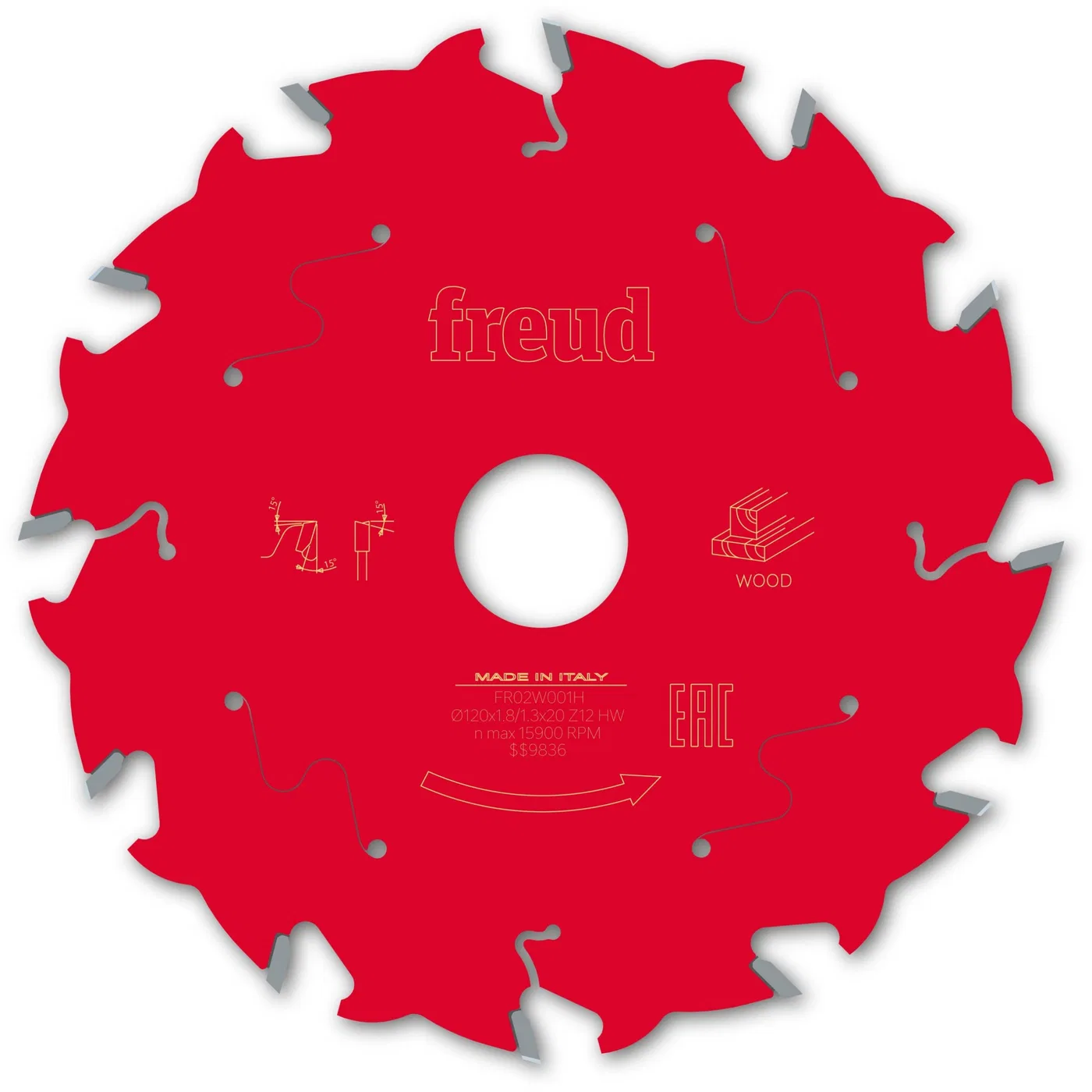 Tarcza Pil. FR02W001H 120X20-12