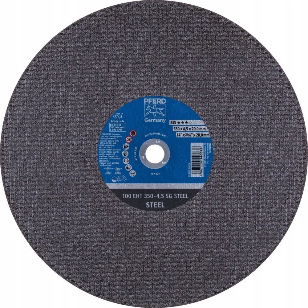 Sourcing Metal cutting disc PFERD 100 EHT350-4.5 SG STEEL/20