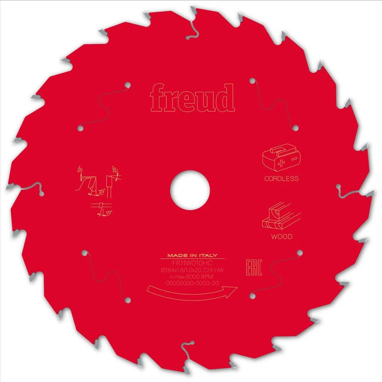 Tarcza Pil. FR11W010HC 184X1,6X20-24