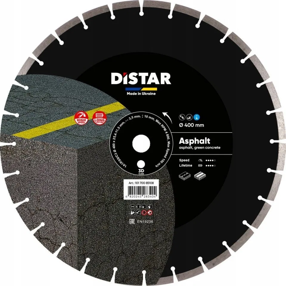 DISTAR DIAMOND BLADE ASPHALT 400 x 3.5/2.5 x 25.4mm