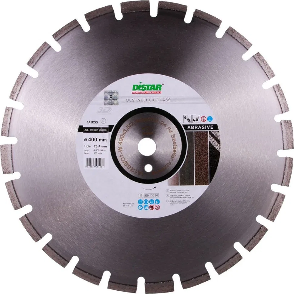 DISTAR DIAMOND BLADE BESTSELLER ABRASIVE 400 x 3.5/2.5 x 25.4mm