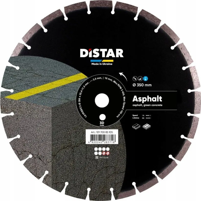 DISTAR DIAMOND BLADE ASPHALT 350 x 3.5/2.5 x 25.4mm