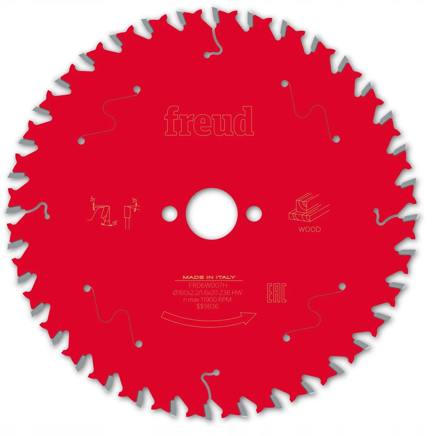 Tarcza Pil. FR06W007H 160X20-36