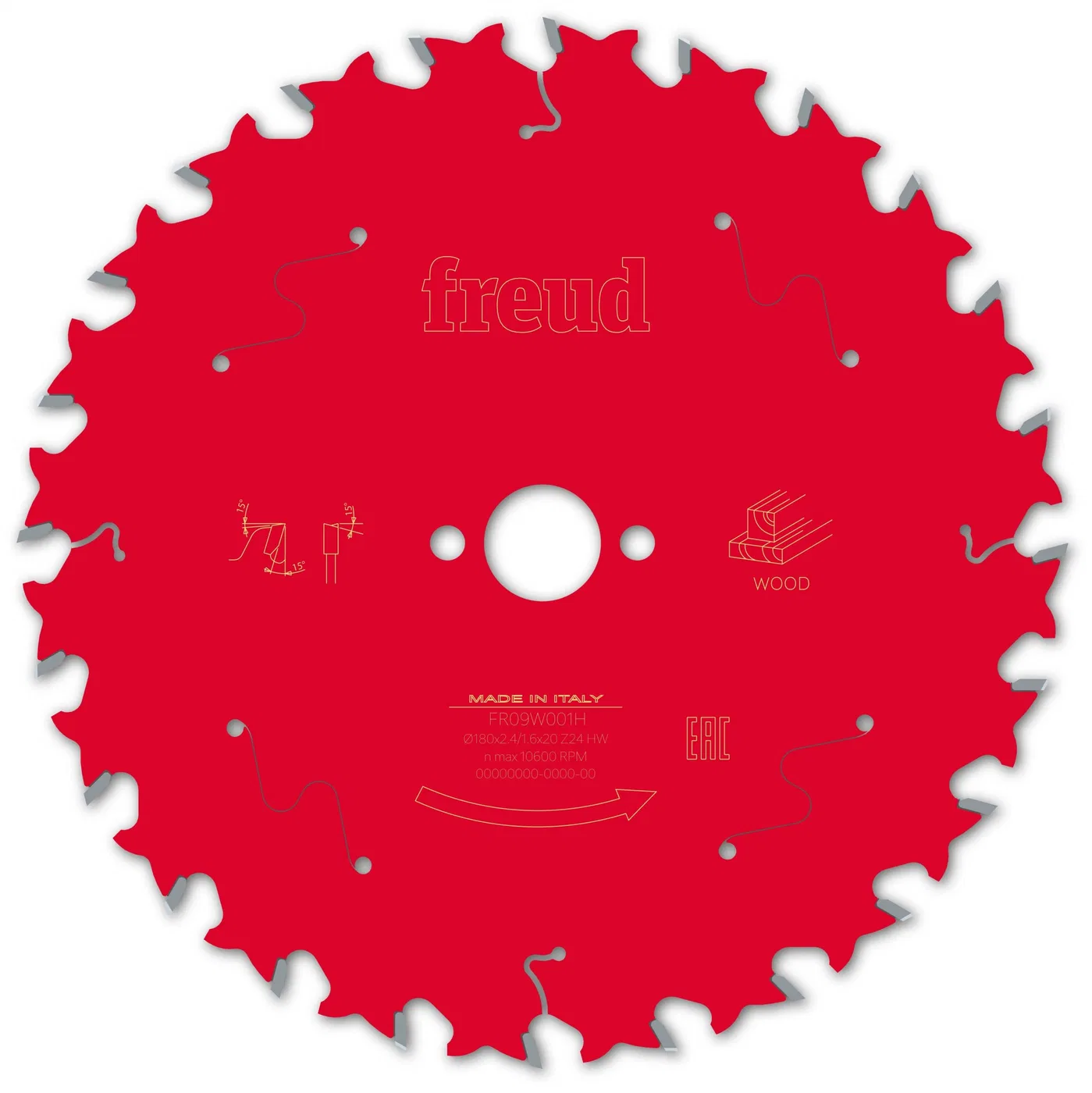 Tarcza Pil. FR09W001H 180X2,4X20-24