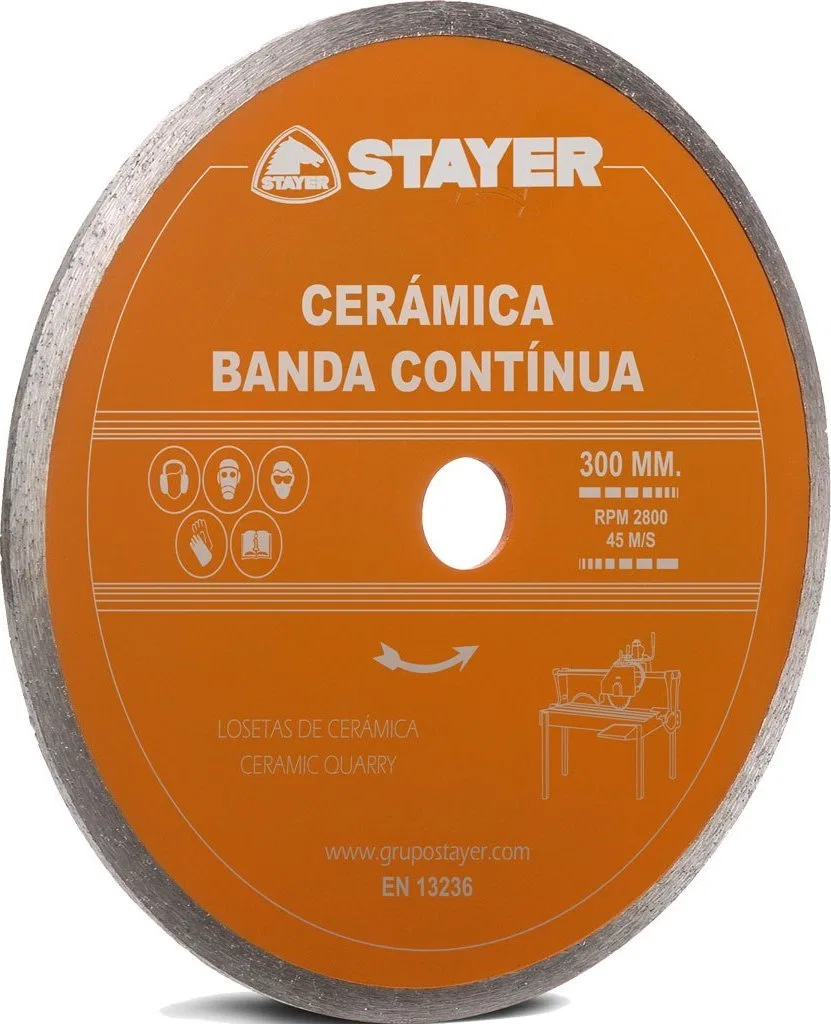 Stayer TARCZA DIAMENTOWA 300x25,4mm CIĄGŁA STANDARD CERAMICA STAYER