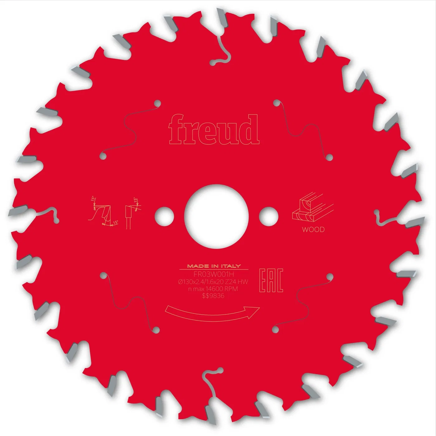 Tarcza Pil. FR03W001H 130X2,4X20-24