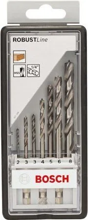 Wiertło Bosch do drewna spiralne sześciokątne 4 5 3 6 8mm zestaw (2607019923)