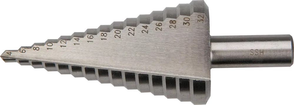 Wiertło Graphite stopniowe walcowe 4 6 10 12 14 16 8 18 20 30 32 22 24 28 26mm (57H740)