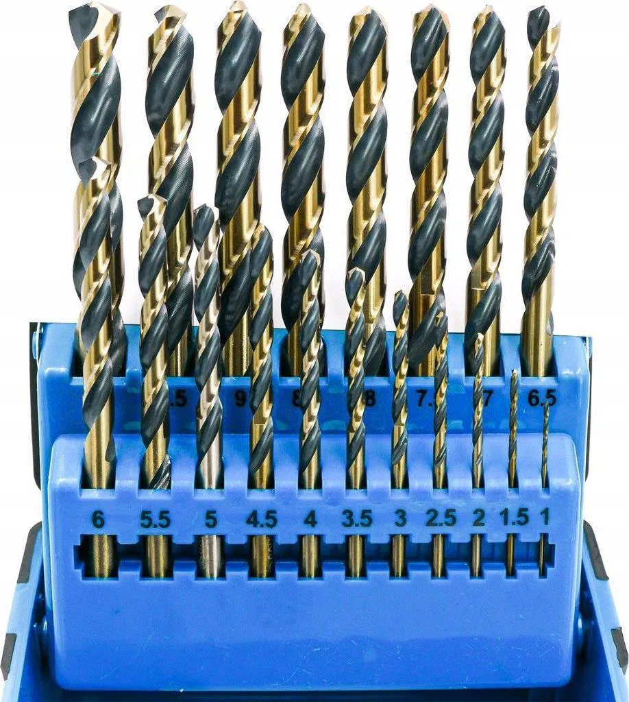 Wiertło Schmith KOMPLET WIERTEŁ DO METALU HSS PRO 19 SZT