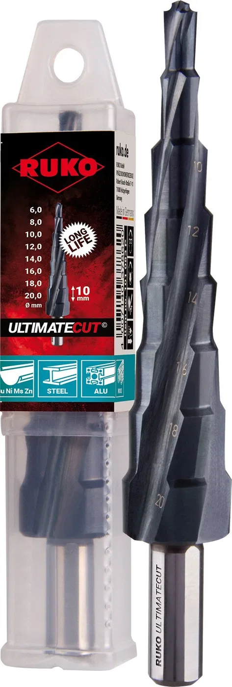 Wiertło Sourcing Step drill RUKO ULTIMATECUT HSS O6-20mm